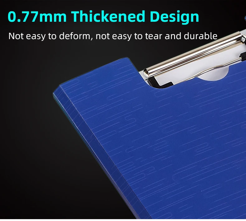 Custom Printed Logo Pp Clip Board A4 Folder Plastic Clipboard With