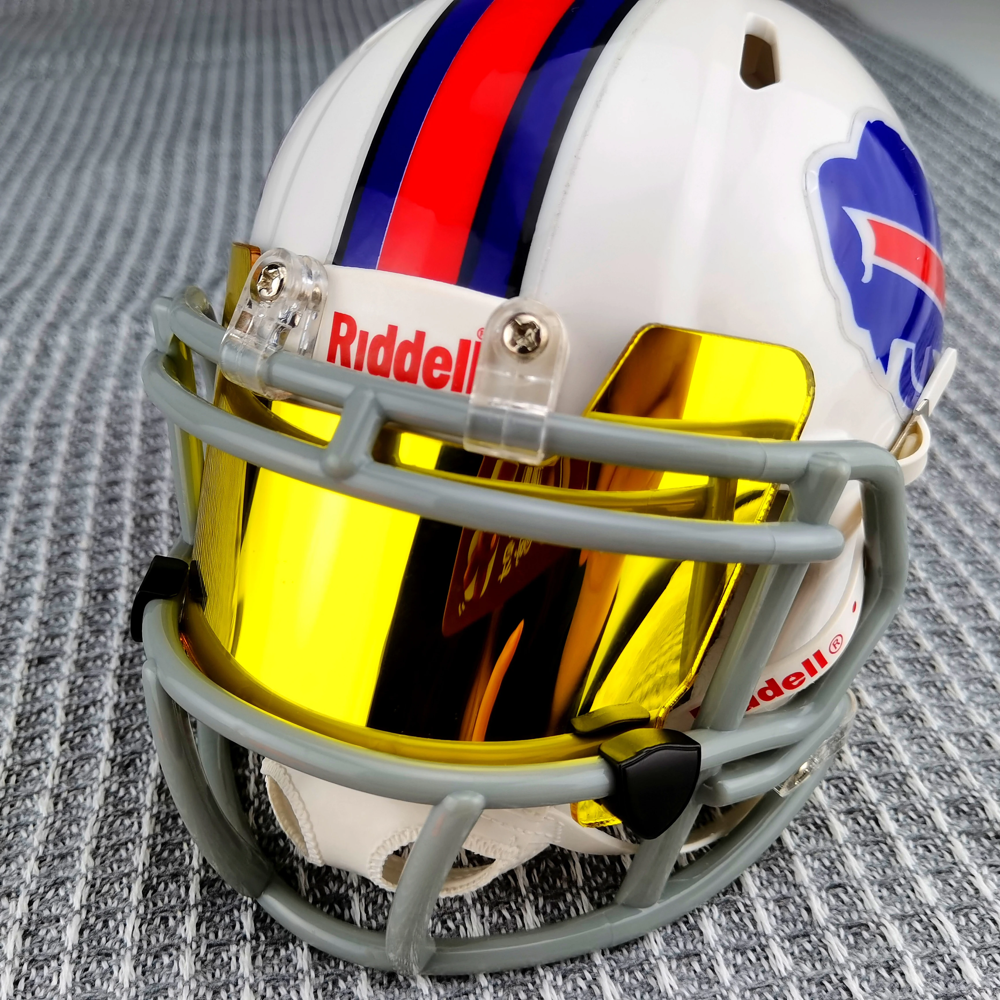 Chrome Mirror Mini Football Helmet Visors (*Flat Style*) FLEXIBLE & DURABLE