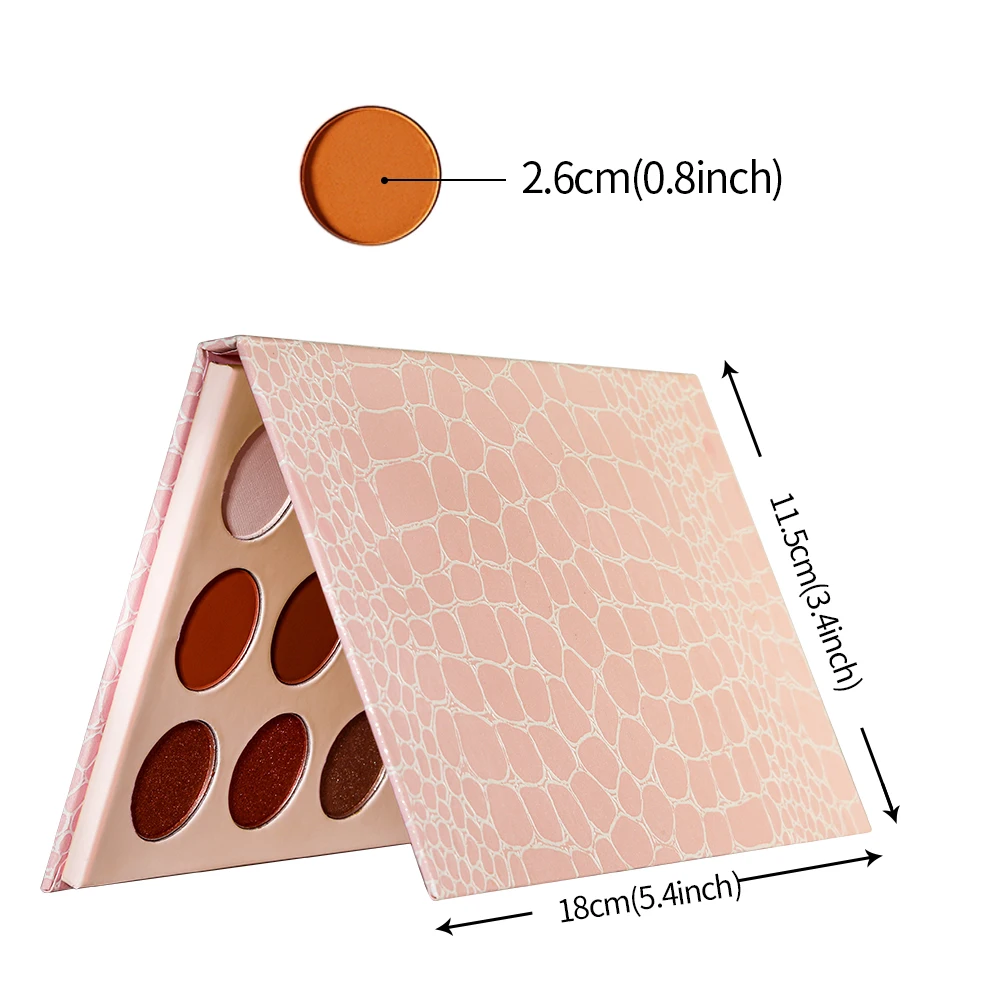 Private Label Cosmetics Makeup Eyeshadow Palette 15 Pink Crocodile Vegan Eye Shadow Pressed Powder