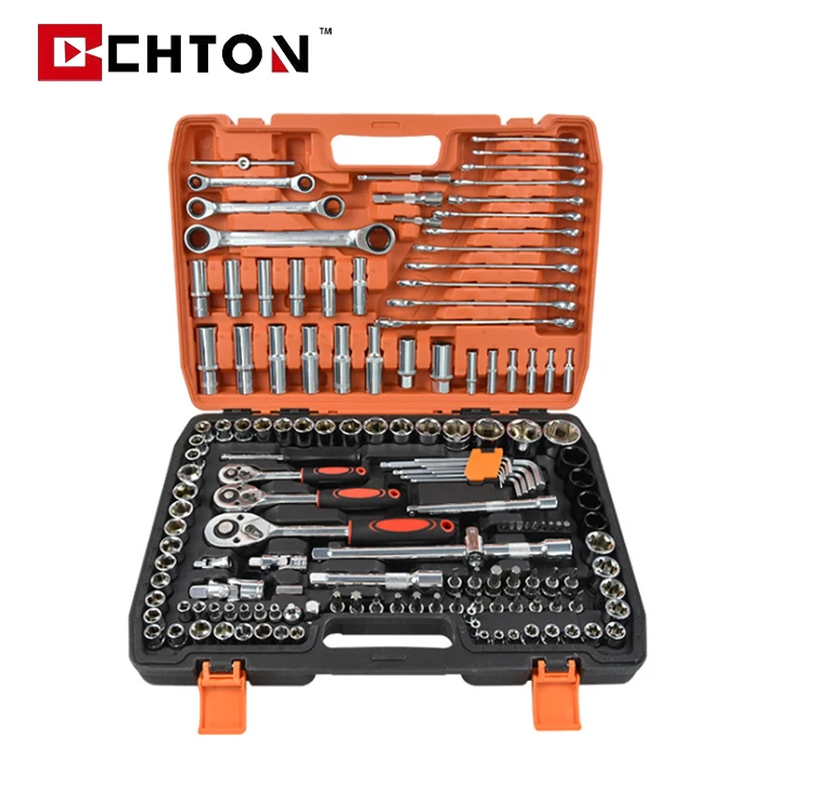 Complete Socket Set Car Repairing Hand Tool Sets 150 Pcs Auto Repair Kit Box
