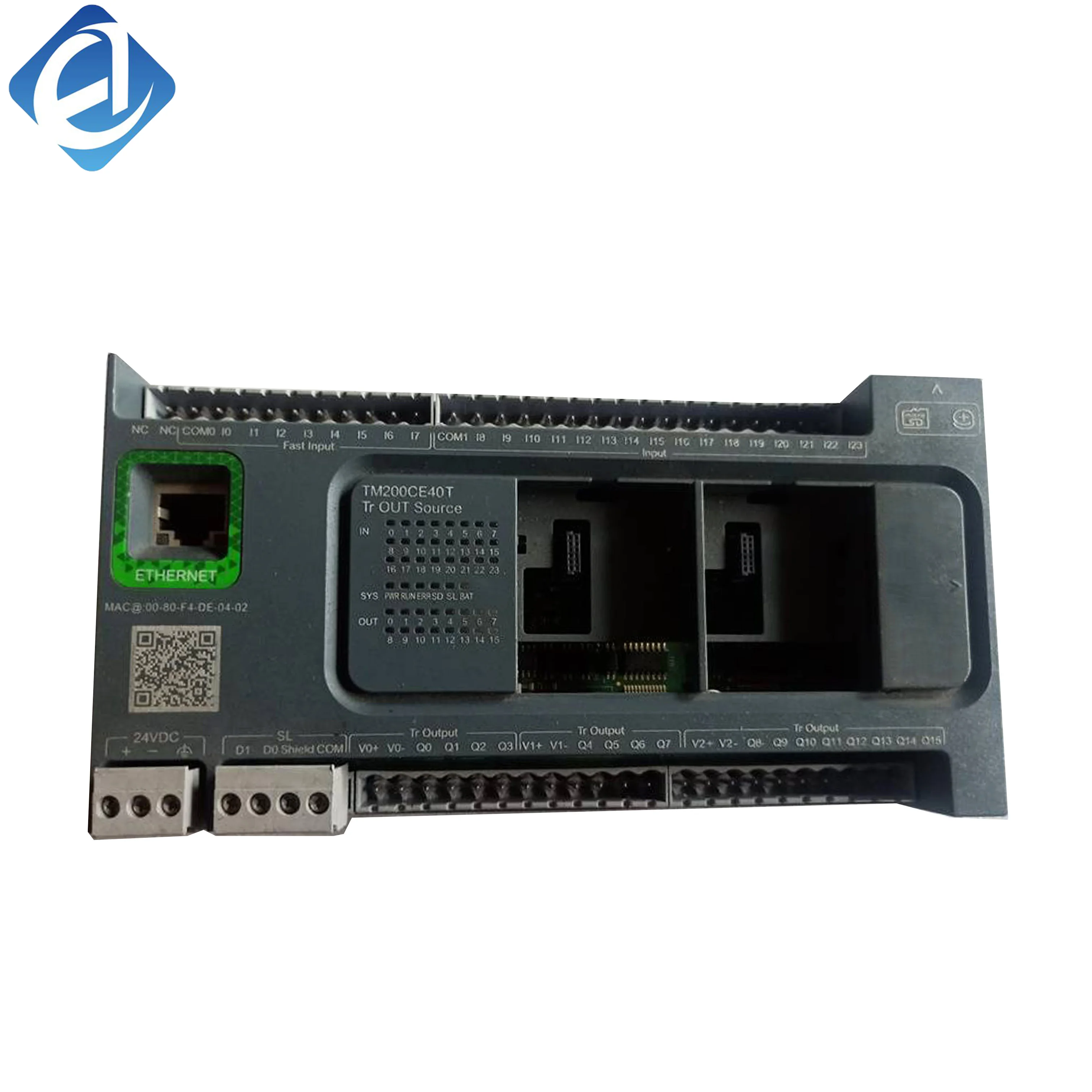 New Original TM200CE40T  Modicon TM200 Ethernet PLC. Built-in Ethernet port, 40 transistor I/O points, efficient logic operation, flexible networking control, widely used in automated production lines