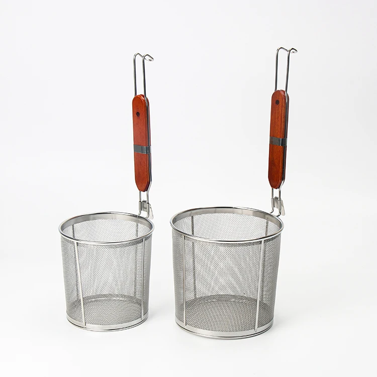 Кухонные инструменты фильтр для жареной пищи сетка лапши гаджеты Дуршлаг Из Нержавеющей Стали пищевое сито с ручкой