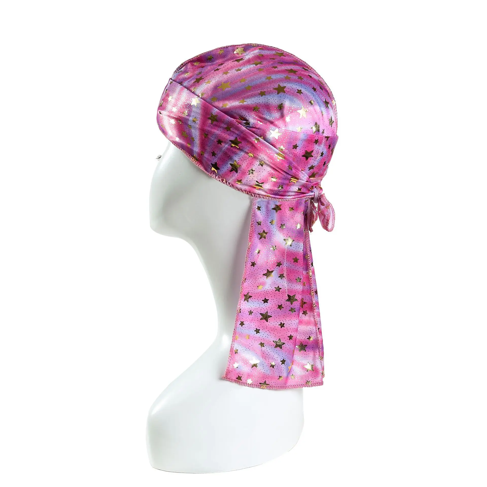 Детская шелковая шапочка Durag с логотипом на заказ детские шелковые атласные прочные сумки для