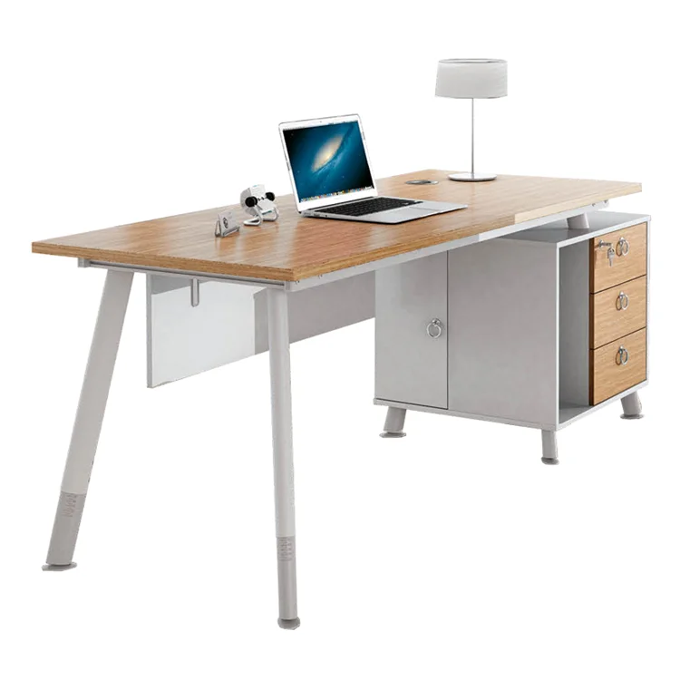 Neues Produkt Schreibtisch-Trennwand modern für Home-Office-Rezeption Holz-Büro-Computertisch mit o