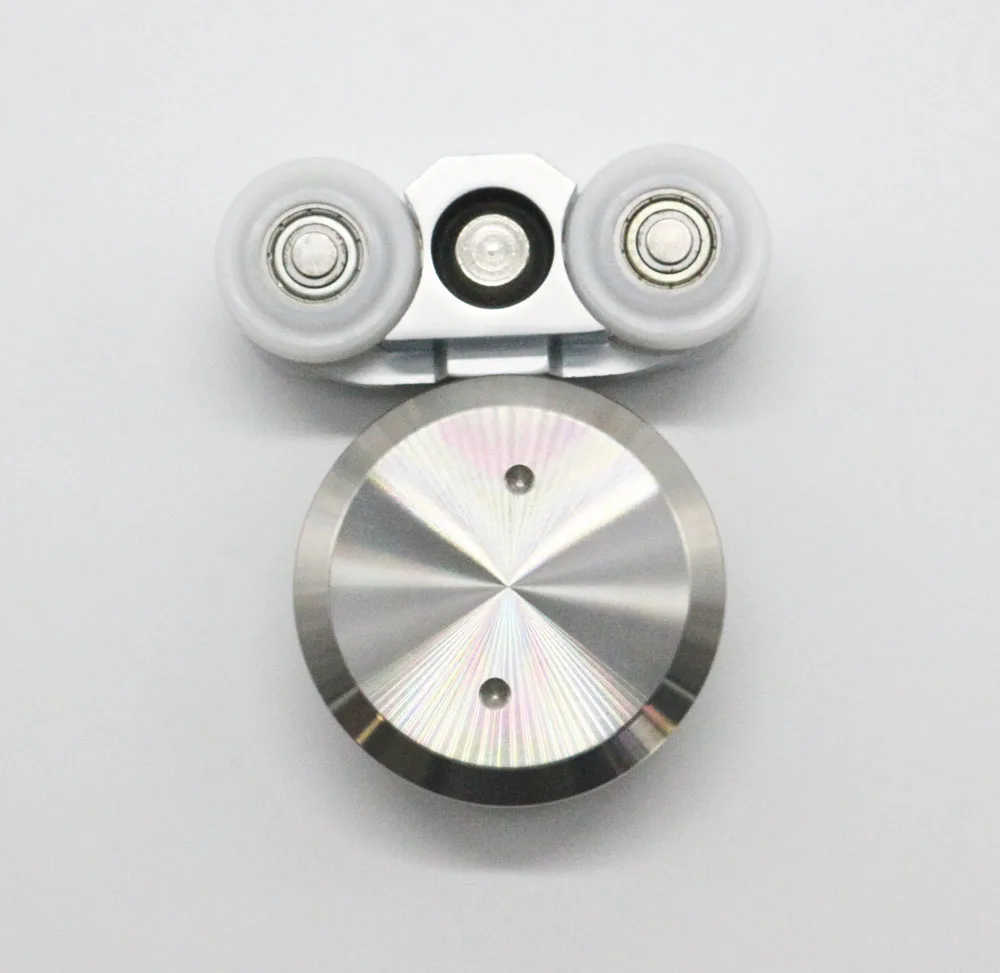 Stainless Steel Sliding square Glass Fitting Door Roll Hanging Wheel