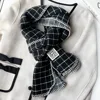 Black with small checkered edges