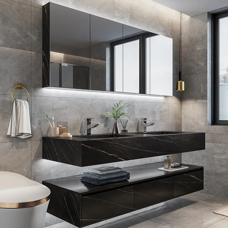 European Style Bath Furniture Hotel Home Luxury Modern Bathroom Vanity ...