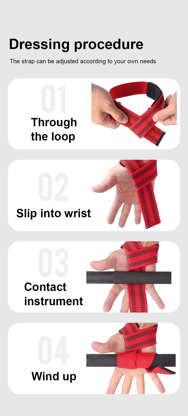 Unisex Non-Slip Wrist Strap Barbell Deadlift Power Belt Gloves Auxiliary Fitness Equipment for Weightlifting Exercise Bands