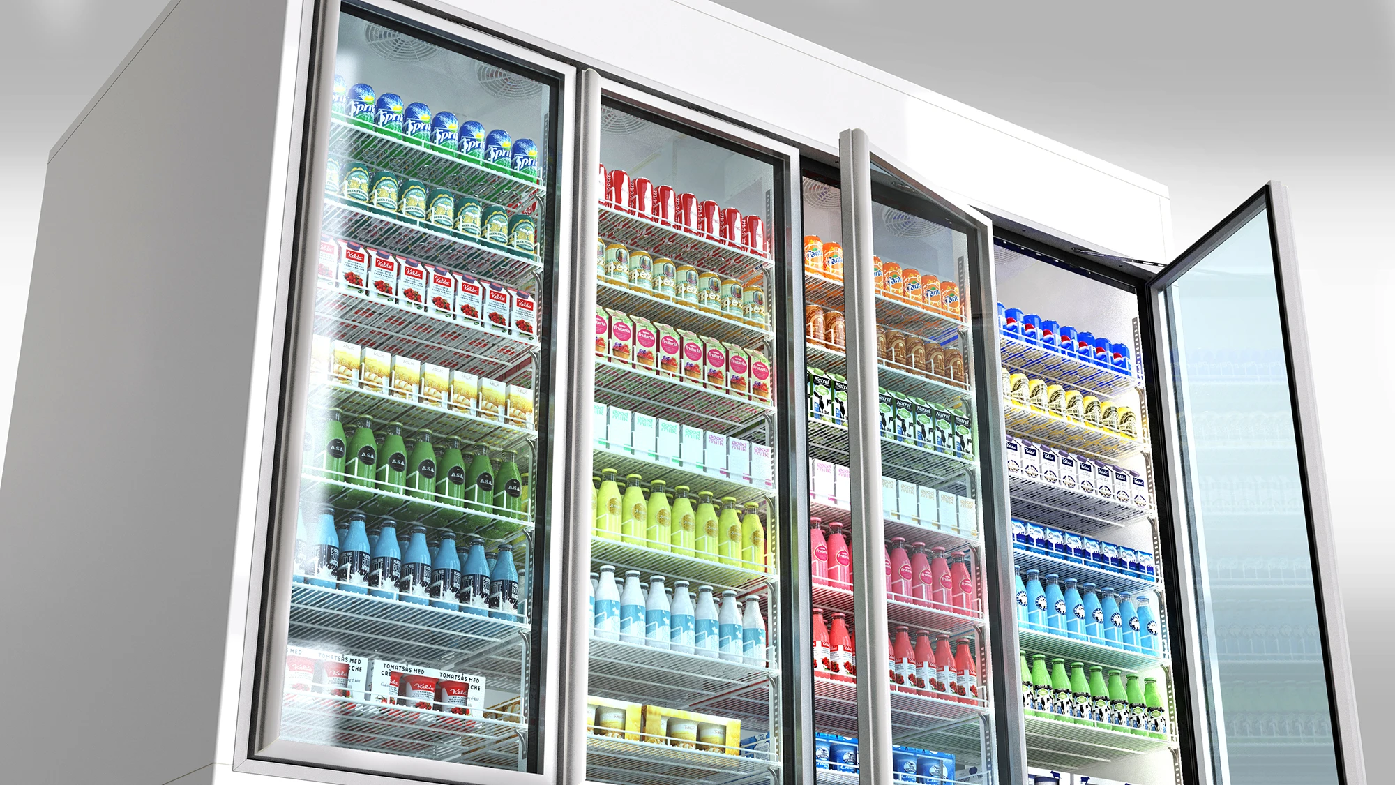 Convenience Store Upright Refrigerator, based on sizes, R22 - detail 16
