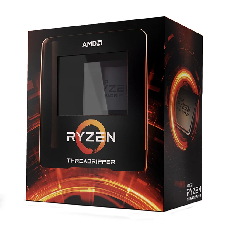Used AMD Ryzen Threadripper 3970X with 32 Cores 64 Threads Zen 2 High Performance Processor Support Socket STRX4 HEDT
