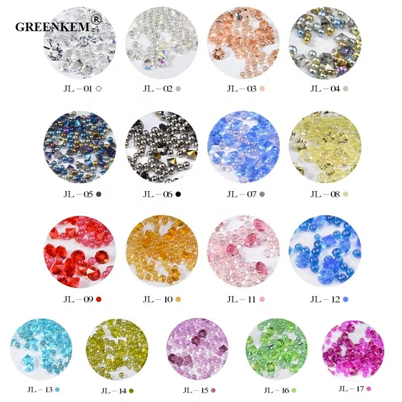 Micro perline di vetro iridescente trasparente AB, senza foro, da 0,6 mm a 1 mm, perline di caviale, argilla polimerica, resina, gioielli per nail art, globo di vetro - Italia