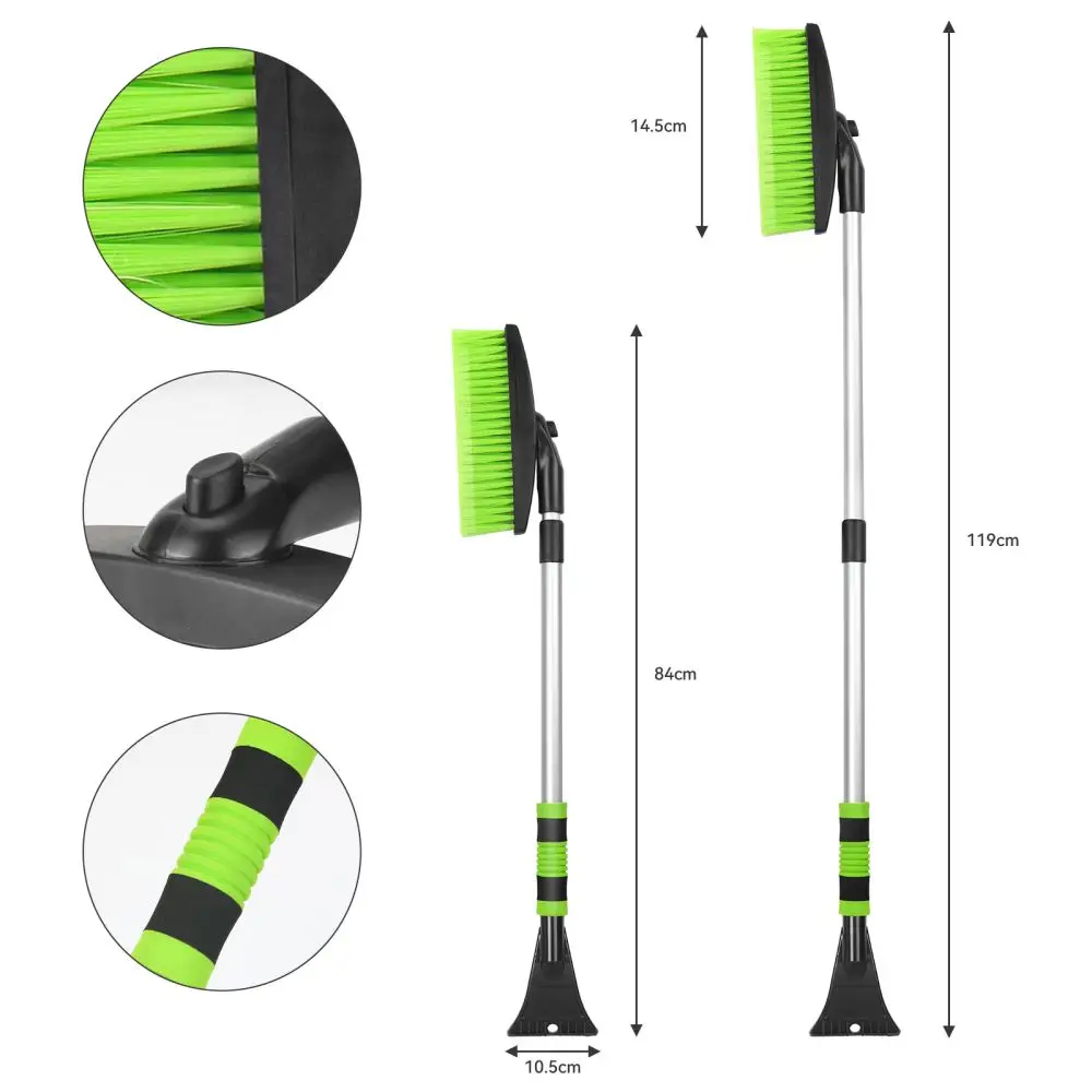 Щетка для уборки снега с длинной ручкой