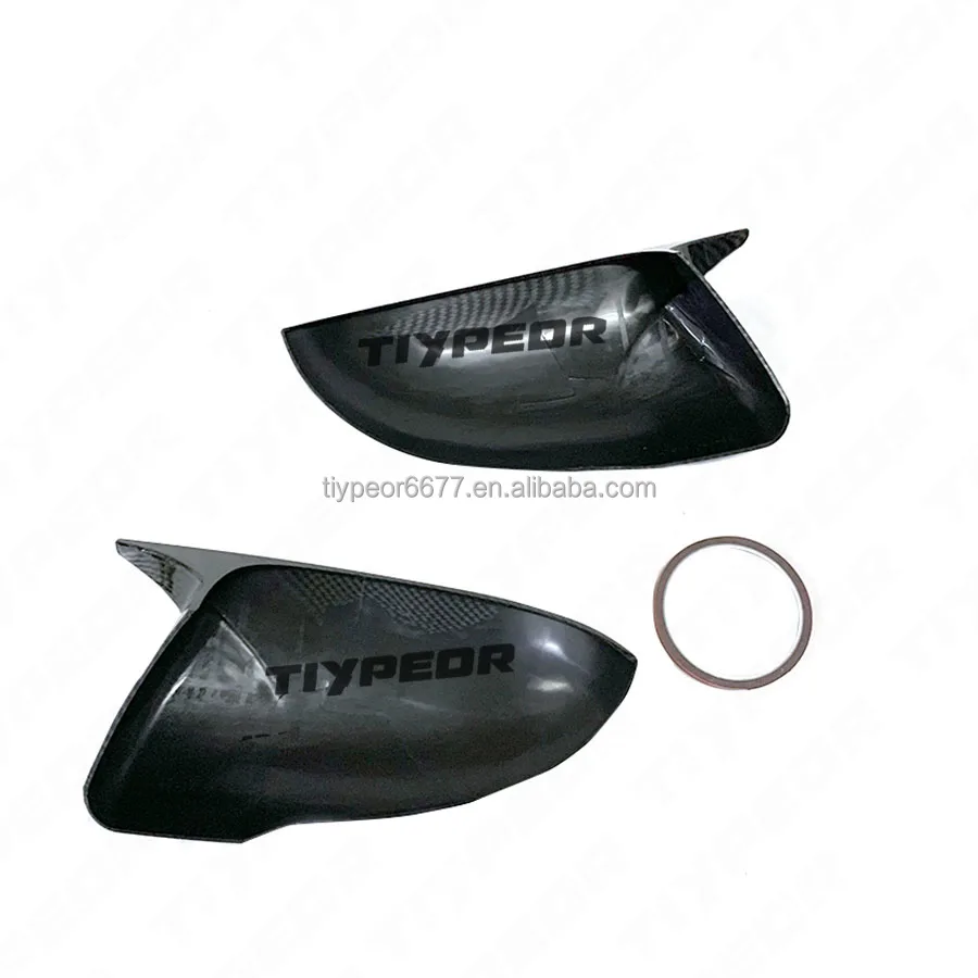 product new for kia sorento 2016   2019 carbon fiber no light gap rear view mirror cover trim tiypeor exterior accessories body kits-5