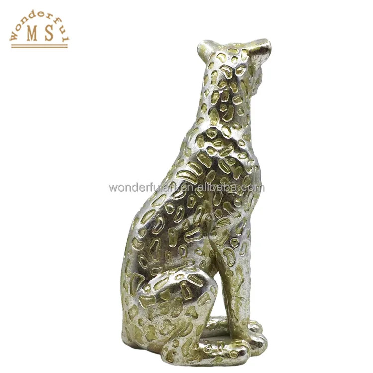 customized resin anime animal golden leopard panther small statue figure sculpture souvenir gifts toy  for home decor