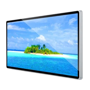 Ultra Thin Bezels Wall Mounted Commercial Playing Monitor Ips Screen 32"43"50"55" Inch Lcd Advertising Display Digital Signage