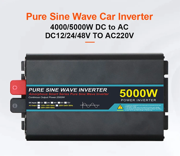 4000W 5000W DC/AC Inverters - Pure Sine Wave Power Solutions