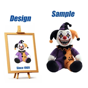 Shengye Customizable Soft Cotton Halloween Clown Plush Figure Toy High Quality Durable Plush Stuffed Holiday Plush Gift Doll Toy