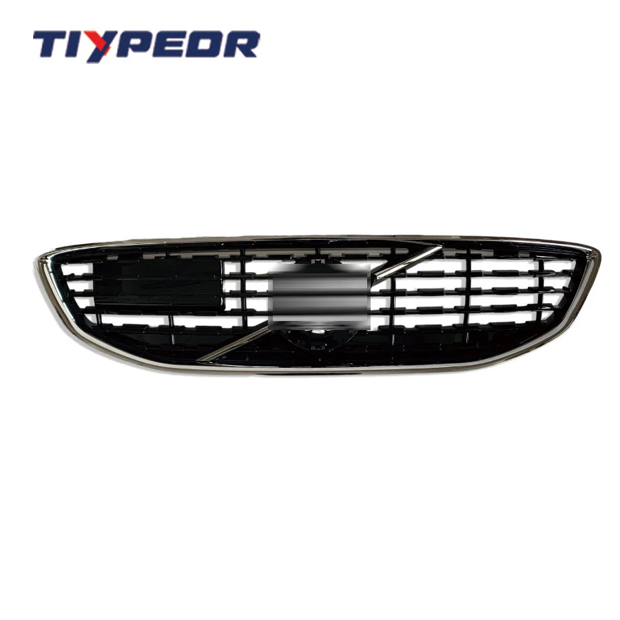 Tiypeor Front Grille & Bumper Mesh Replacement R Design  ABS Custom Black Upgrade for Volvo V40 2017-2019 OEM 31425336