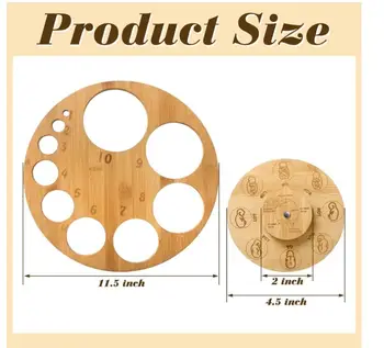 Ciieeo Outil de Positionnement Fœtal en Bois Roue de