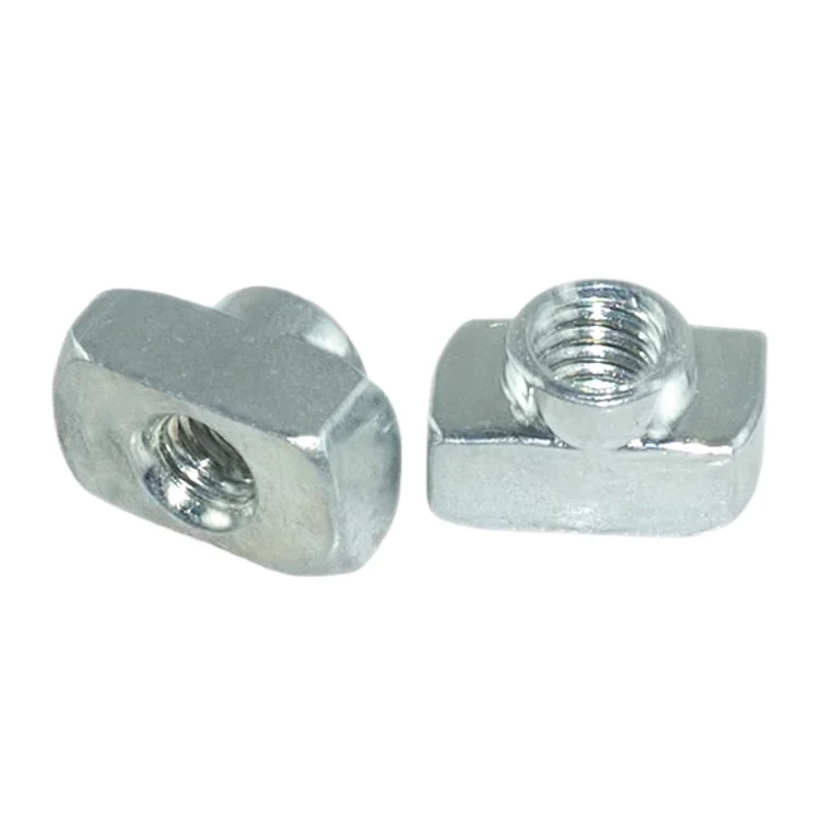Aluminum Profile Special T-shaped Nut T-shaped Slider T-shaped Block 30-40 M4-M5-M6 Hammer Boat Shaped Carbon Steel