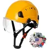 Yellow Hard Hat with Clear Visor