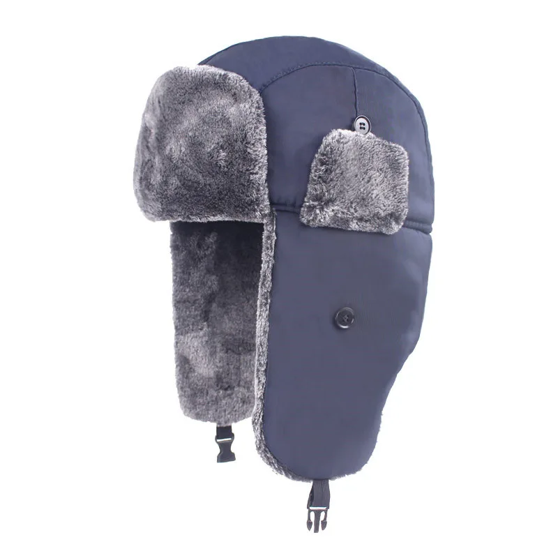 Sewingman B0089L Warm Ushanka Winter Thermal Russian Pilot Hunting Fur  Trapper Bomber Hat for Men