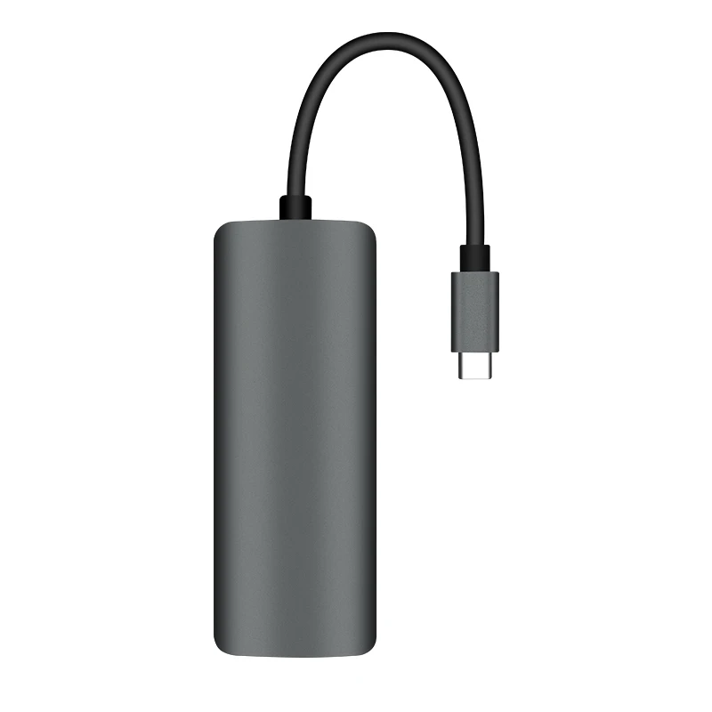 
Сетевой адаптер PD 7 в 1, USB 3,0 адаптер для TF, SD-карты, гигабитный сетевой порт, HD MI, блок питания PD power supply Charge 7 in 1 TF SD Card gigabit network port HD MI USB3.0 Adapter power USB Hub