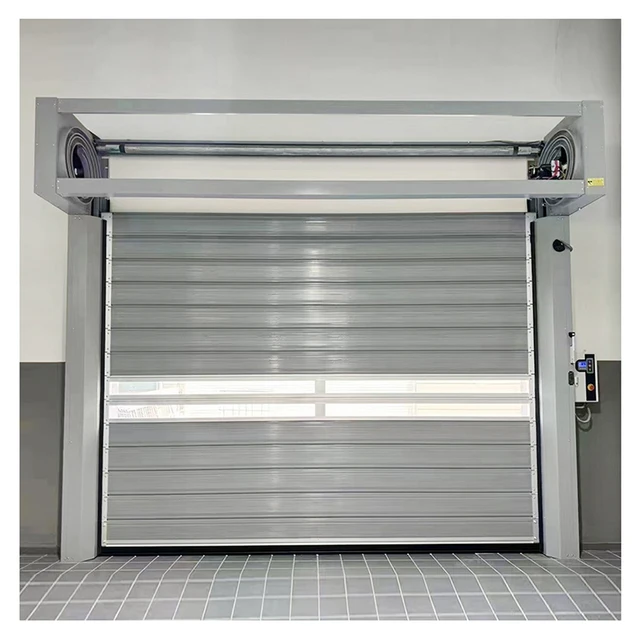 Industrial Aluminum Alloy Turbo Garage Door Wind Resistant energy saving Hard Roller Shutter Anti Theft Direct Manufacturer