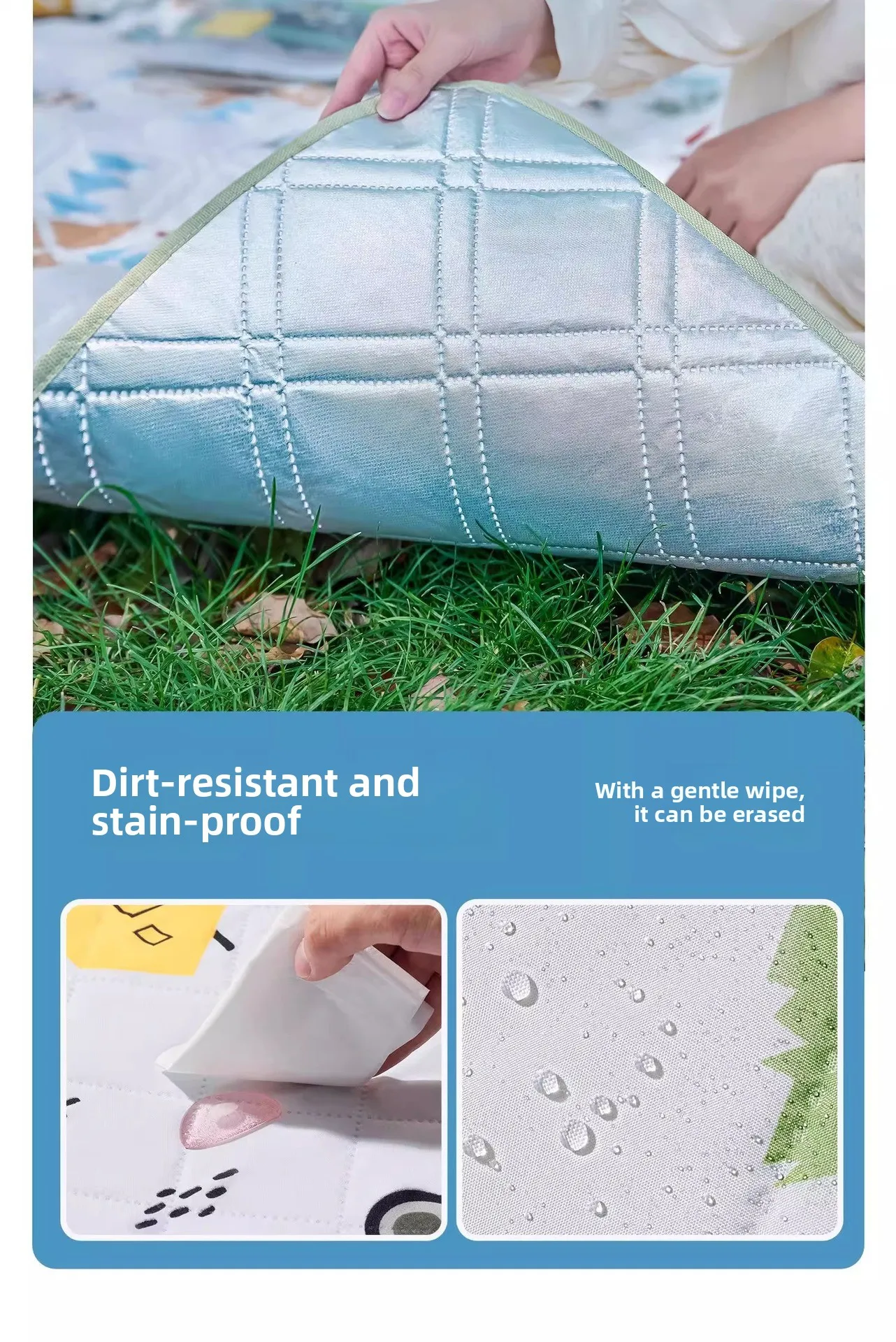 Foldable Portable Picnic Mat Waterproof Moisture-proof Camping_voghion.com