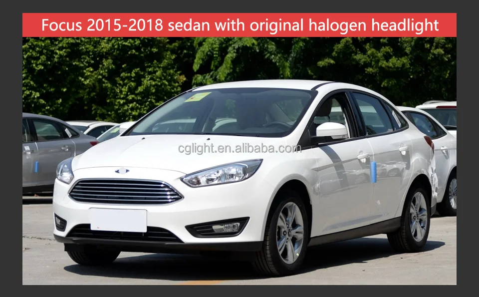Faro delantero para coche Ford Focus, lente de proyector, señal dinámica Drl, accesorios automotrices, 2015-2017