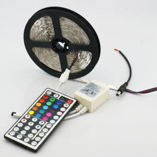 Ecd germany 2 X 5M Led Strip 30Led/M 5050 Smd Stripe Band With Power Supply  2A And Remote Control 24 Buttons Mehrfarbig