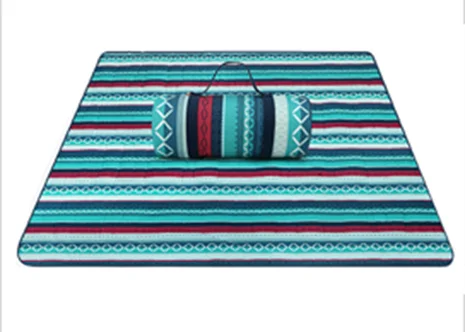 Outdoor Plastic Custom Printed Recycled Beach 5 X7 Camping Oxford Picnic Rugs Australian Flowers Design