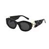 Black frame-black-gray lenses