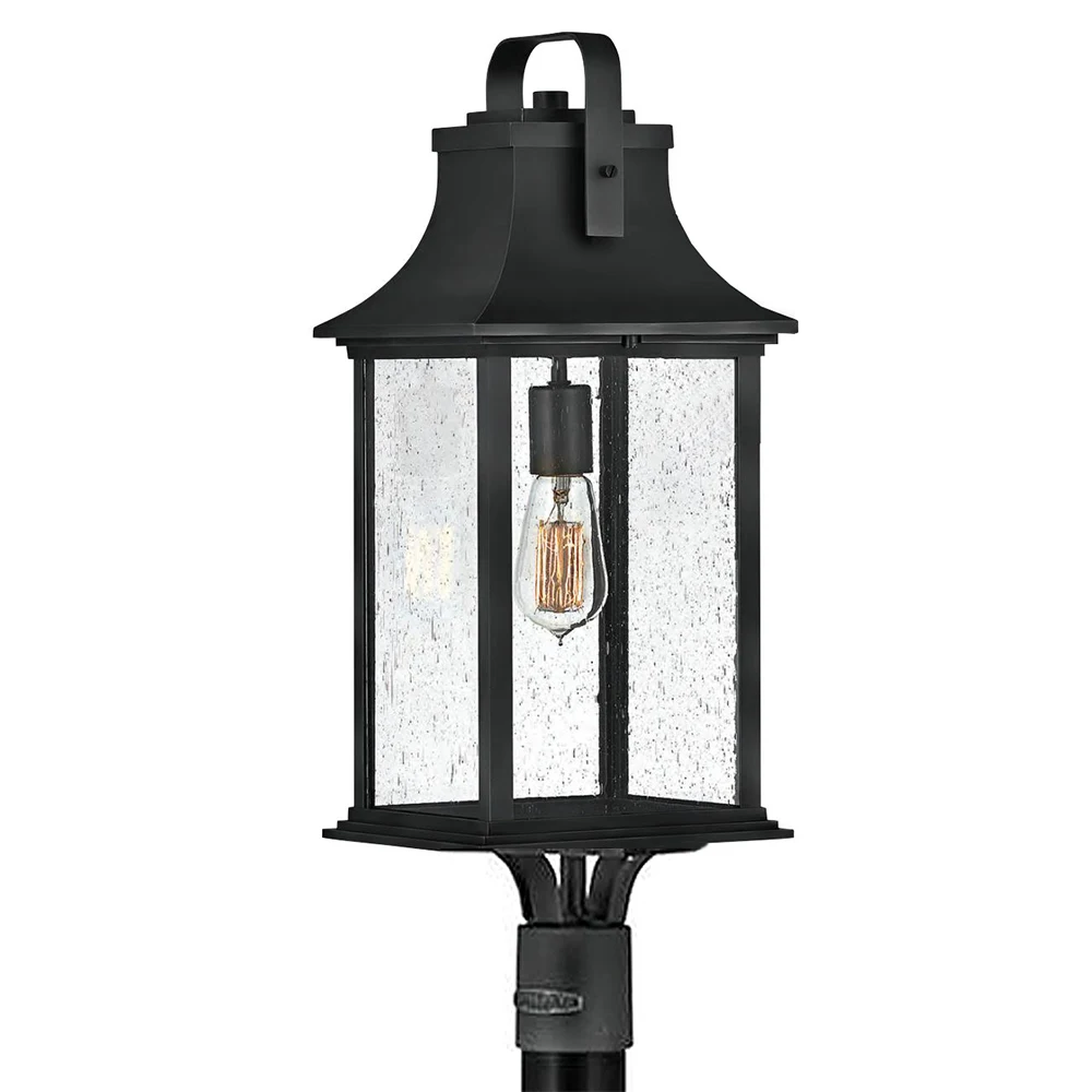 【とリップル】 モダンなブロンズ鋳造アルミニウムリップルガラス防水パスゲートポストランタン屋外ledピラーライト Buy Pillar Lights,Gate Light Pillar