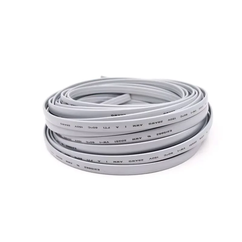 20251 Telephone Flat Cable 2-4 Core Fax Machine Extension Wire 6-8-10 ...