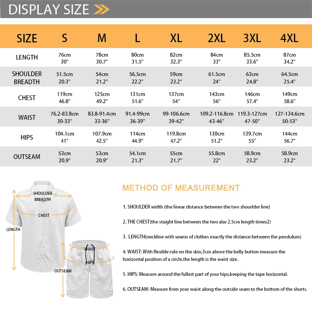 Trendprodukt Hawaiian Casual Print On Demand Set aus Hawaiihemd und Shorts, gerade Passform, Freizeit, Urlaub, Herren195_voghion.com