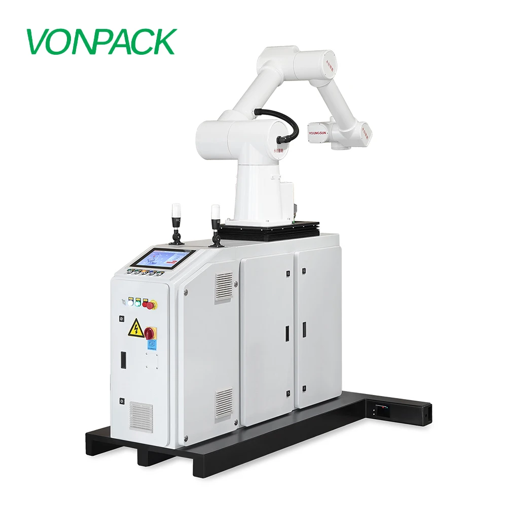 Paletizador Automático Paletizador Robótico ABB con Apilador de Palets Robot Paletizador Automático para Cajas, Cartones y Estuches
