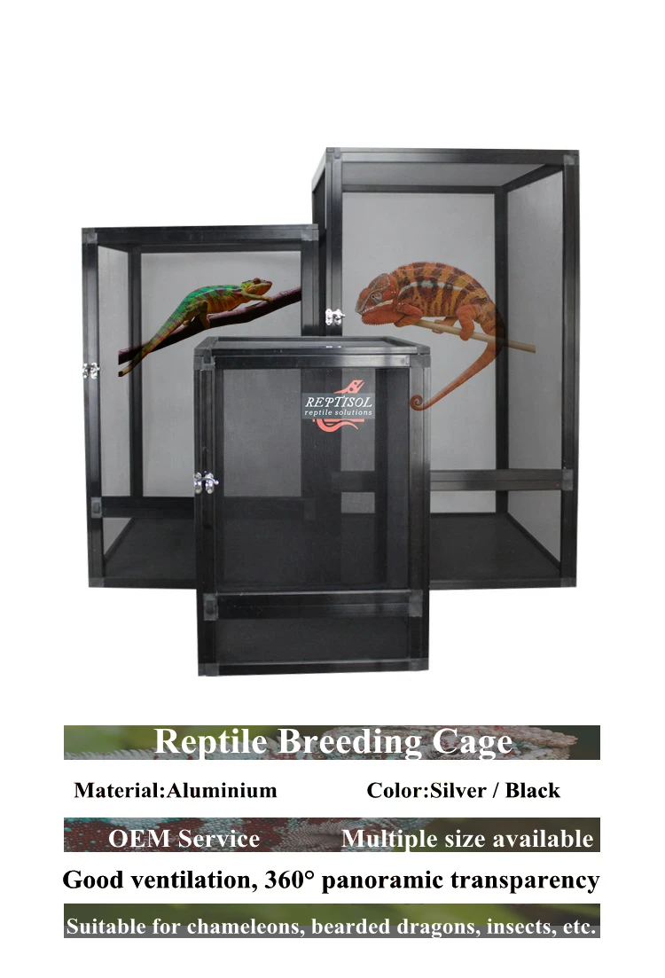 White Color 8x8x12inch Pvc Cage With Screen Door Hot Selling Reptile