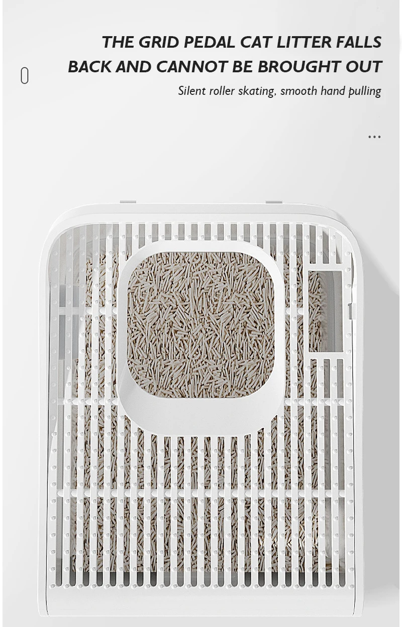 NEW Litter Box Super Large Fully Enclosed Top in Cat Toilet Deodorizing Cat Front in Top Out Spatter Drawer Extra Large manufacture