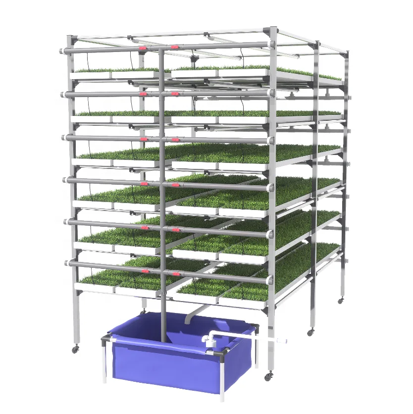 2024 Fully Automated Microgreen System Vertical Growing Machine Rack ...