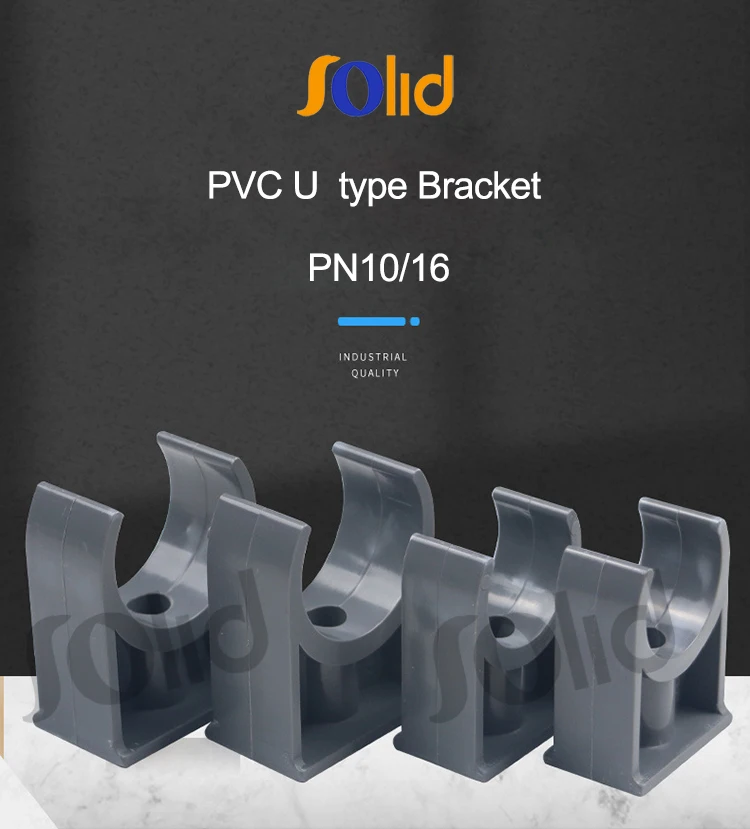 Factory Pn10 Pn16 Plastic Pvc Upvc Conduit Pipe Clip Saddle Clamp Pipe