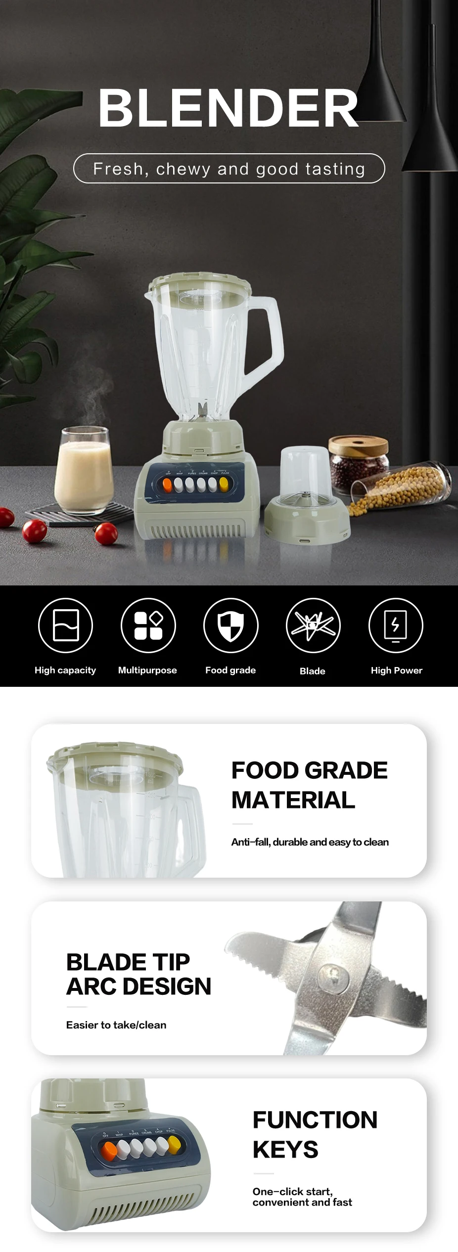 Kitchen Appliances Multifunctional Fresh Portable Juicer Food Mixer