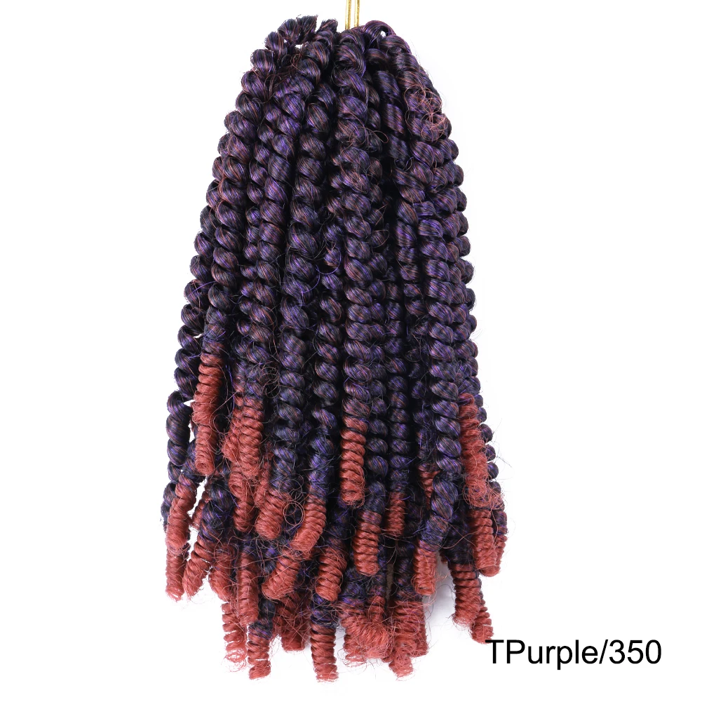 8 Inch 30strands/Pack Ombre Hair Synthetic Crochet Braid Spring