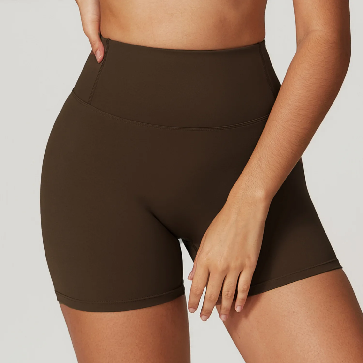 Women's Back V Tight Yoga Shorts With Pockets Butt Lift Peach Booty Fitness  Running Yoga Shorts