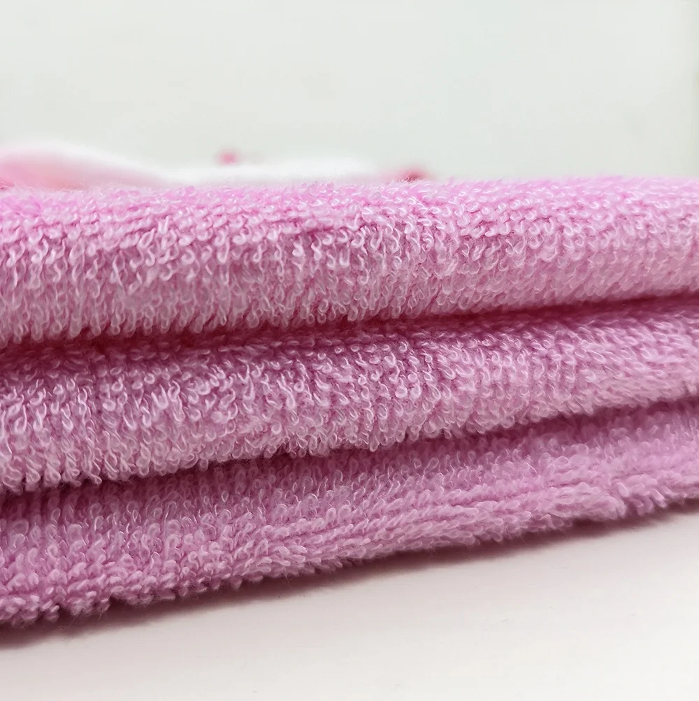 Прямая поставка с завода супер мягкое органическое махровое бамбуковое детское полотенце ткань из бамбука для домашнего текстиля