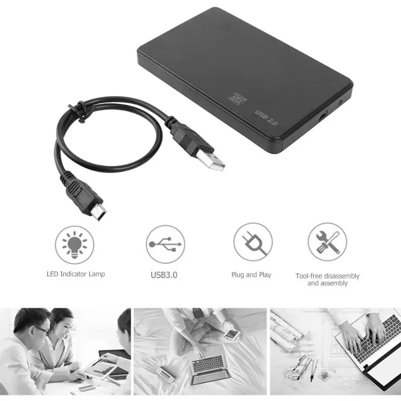 Hard Disk Drive Enclosure 2.5 Inch Sata External Hdd Enclosure Usb 2.0