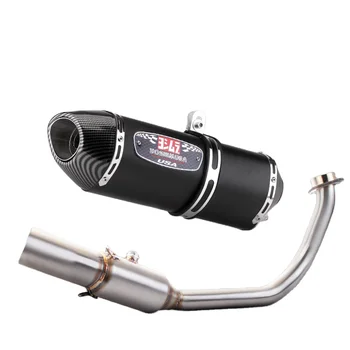 For HONDA Forza300 full Motorcycle Exhaust Muffler pipe Modified Connection Middle Tube Link Pipe Yoshimura R77 tail section