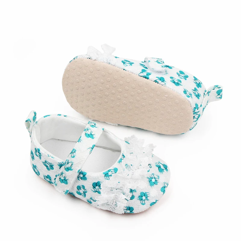 New Arrival Soft Sole Floral Design Newborn Baby Girl Shoes Casual Baby Shoes for Girls supplier