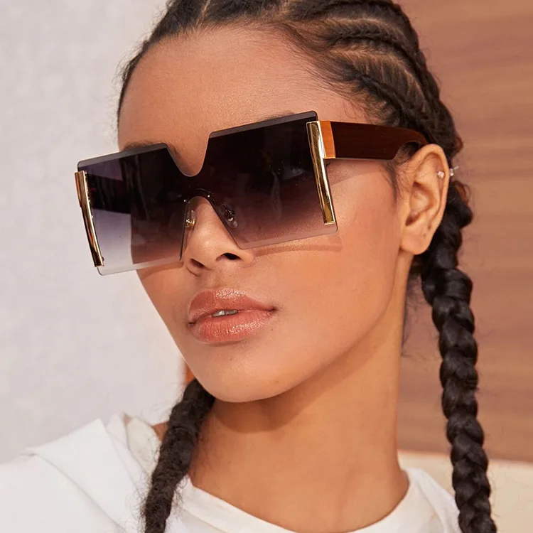  LUXURISM JEWELRY Gafas de sol polarizadas para mujer, gafas de  sol de gran tamaño, estilo Funky de moda para mujer, únicas y elegantes, se  adaptan a la mayoría de formas de