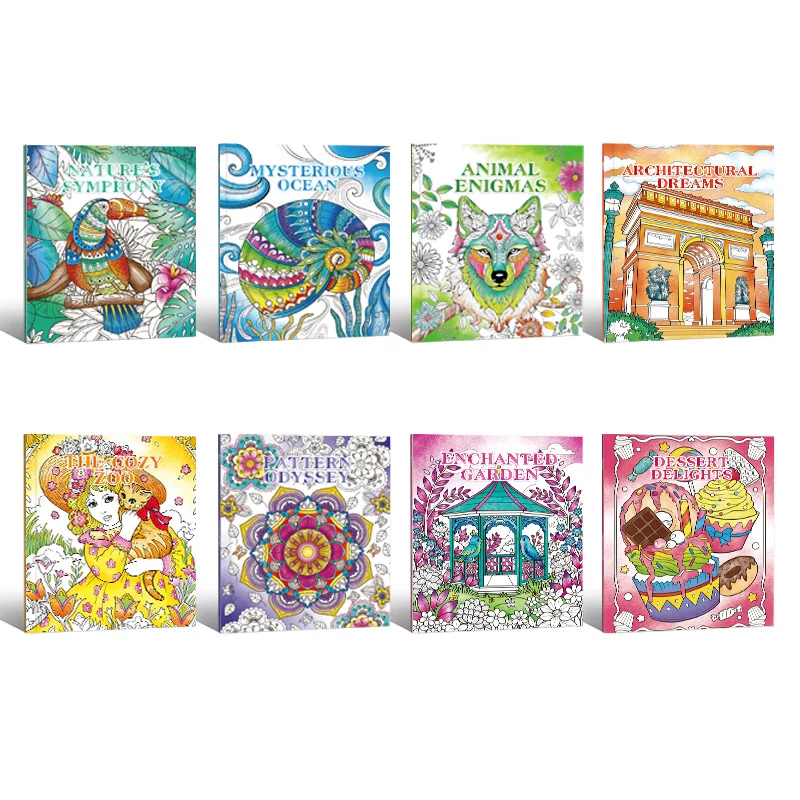 Custom Unique Drawing Activities Adult Coloring Books for Women Mental Health